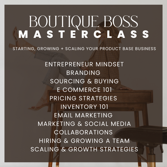 Boutique Boss Masterclass with Darci Schurig