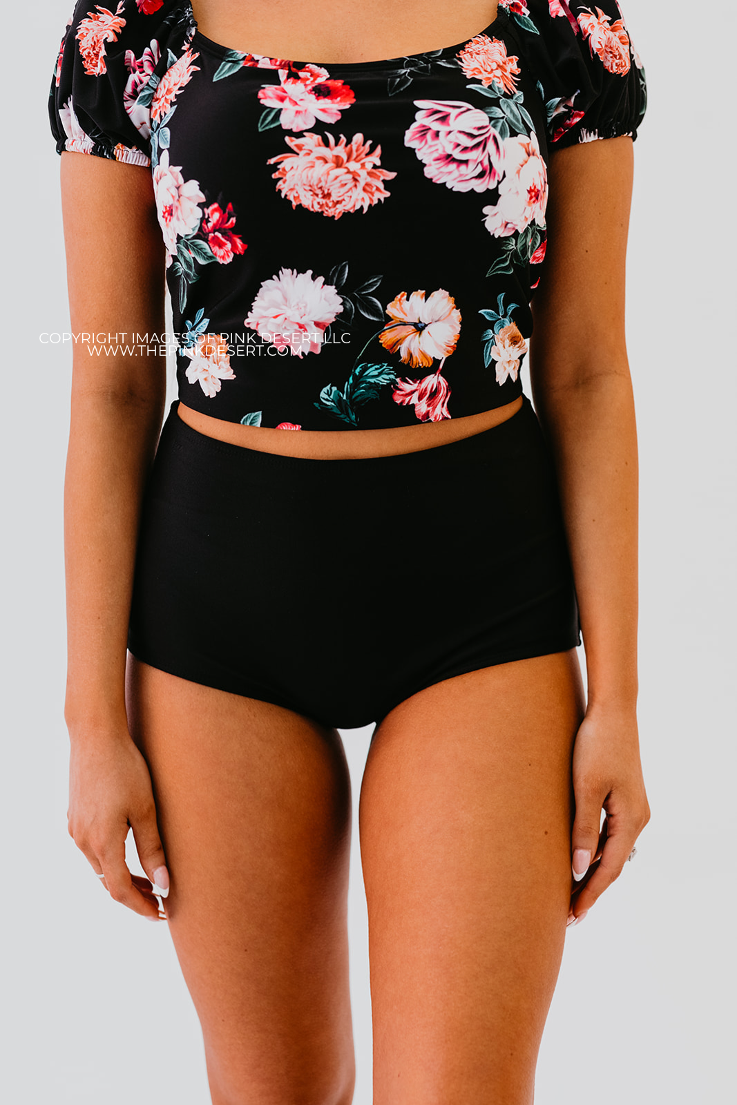 HIGH WAIST SWIM BOTTOM IN BLACK BY PINK DESERT – Pink Desert