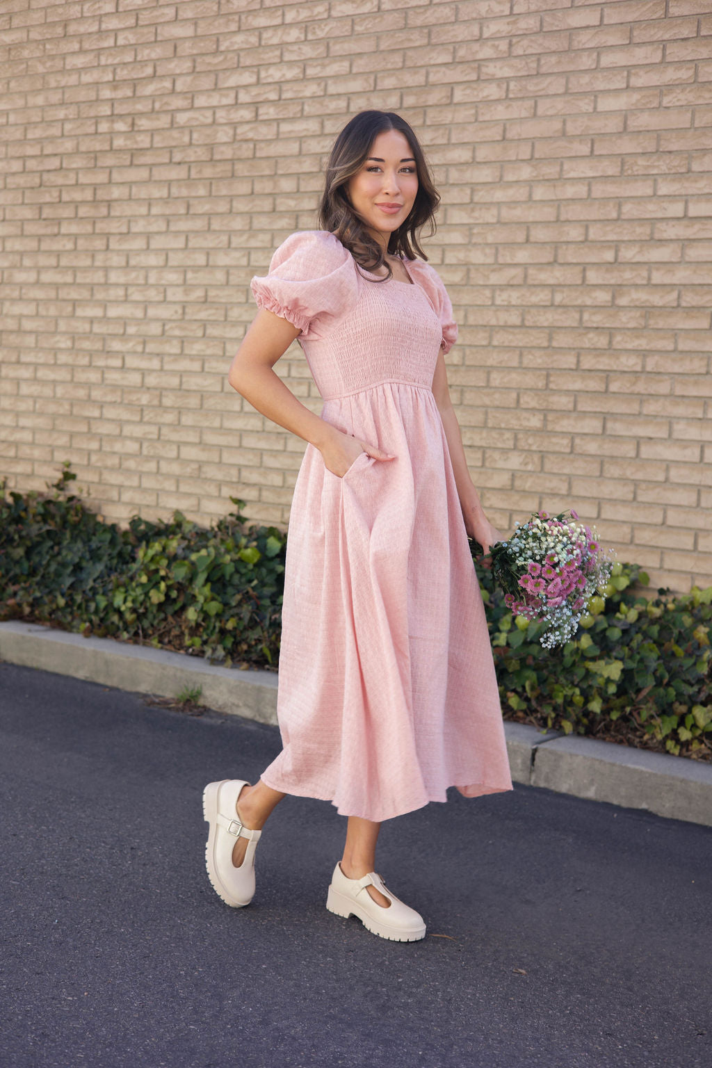 THE WITNEY DRESS IN MAUVE