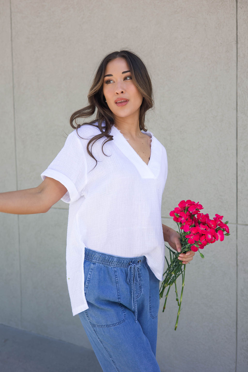 THE TRUDIE TOP IN WHITE