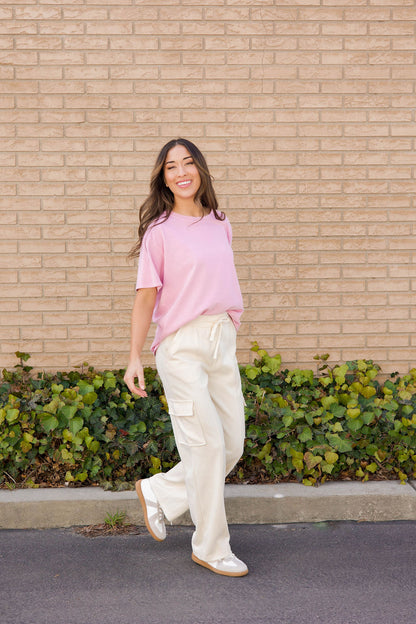 THE DALEY BASIC TEE IN LILAC