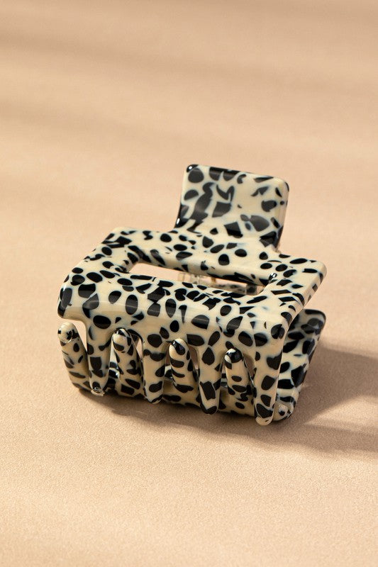 THE MINI SNOW LEOPARD CLAW CLIP