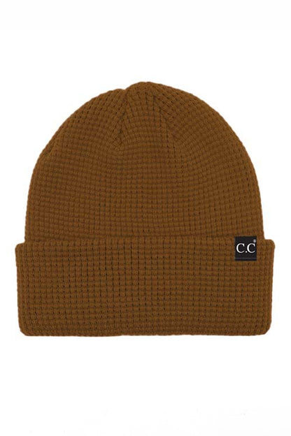 THE CC KNIT BEANIE IN CHOCOLATE BROWN