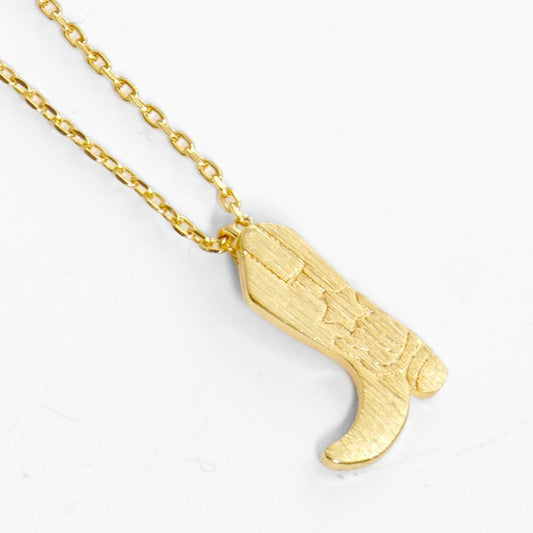 THE WESTERN COWBOY BOOT PENDANT CHARM NECKLACE