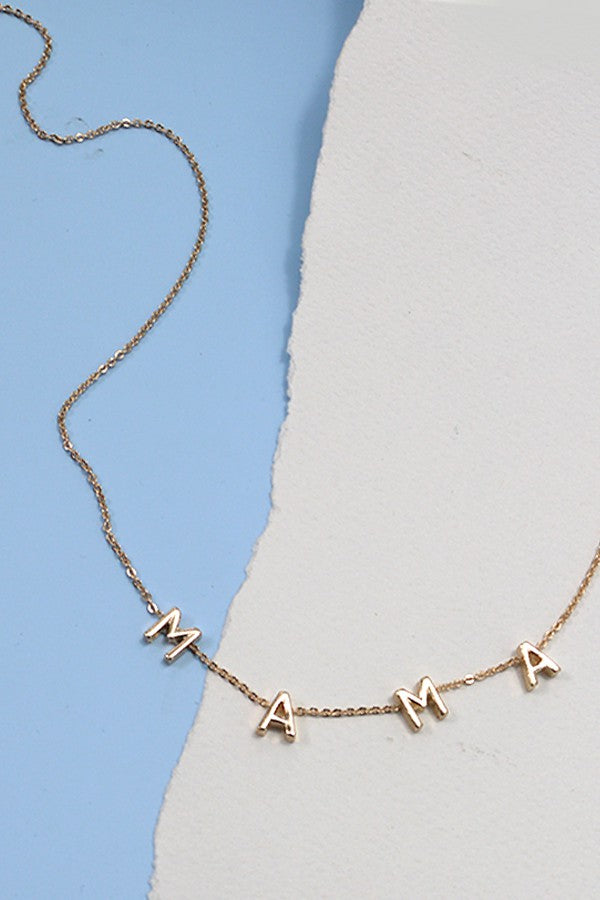 THE MAMA NECKLACE IN GOLD
