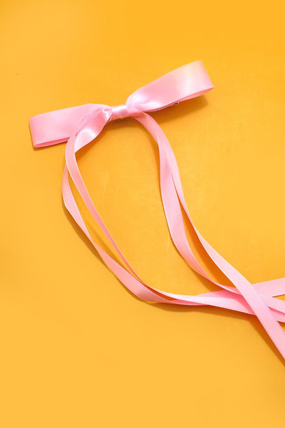 THE SATIN BOW HAIR CLIP (4 COLORS)