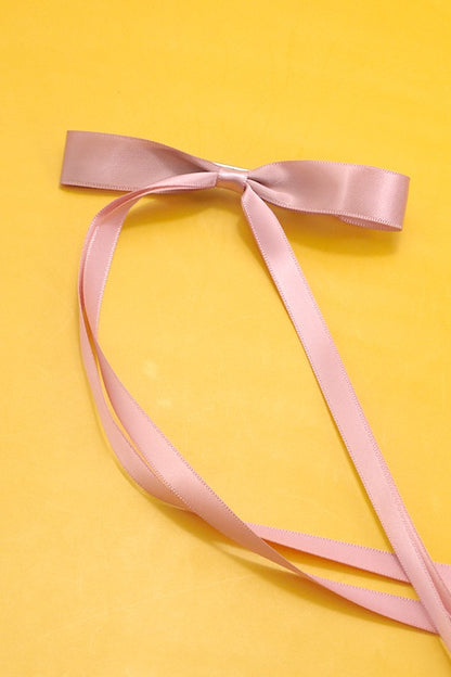 THE SATIN BOW HAIR CLIP (4 COLORS)