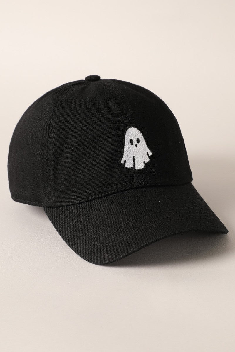 THE CUTE GHOST HAT IN BLACK