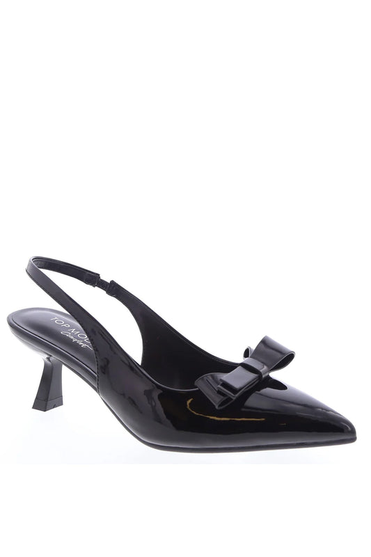 THE VIVI KITTEN HEEL IN BLACK