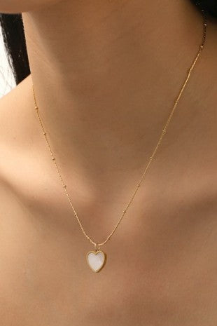 THE IVORY HEART NECKLACE