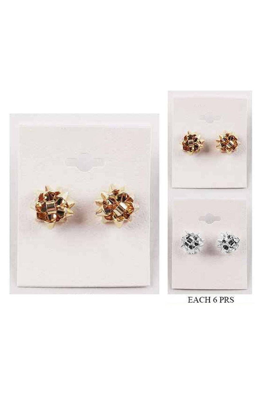 THE HOLIDAY BOW STUD EARRINGS SMALL