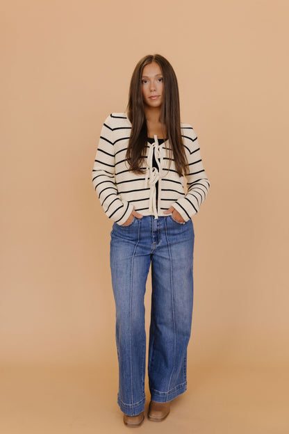 THE ELIANA HIGH RISE WIDE LEG JEANS IN MEDIUM