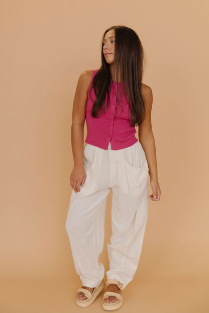 THE TRISTEN BARREL PANTS IN OATMEAL