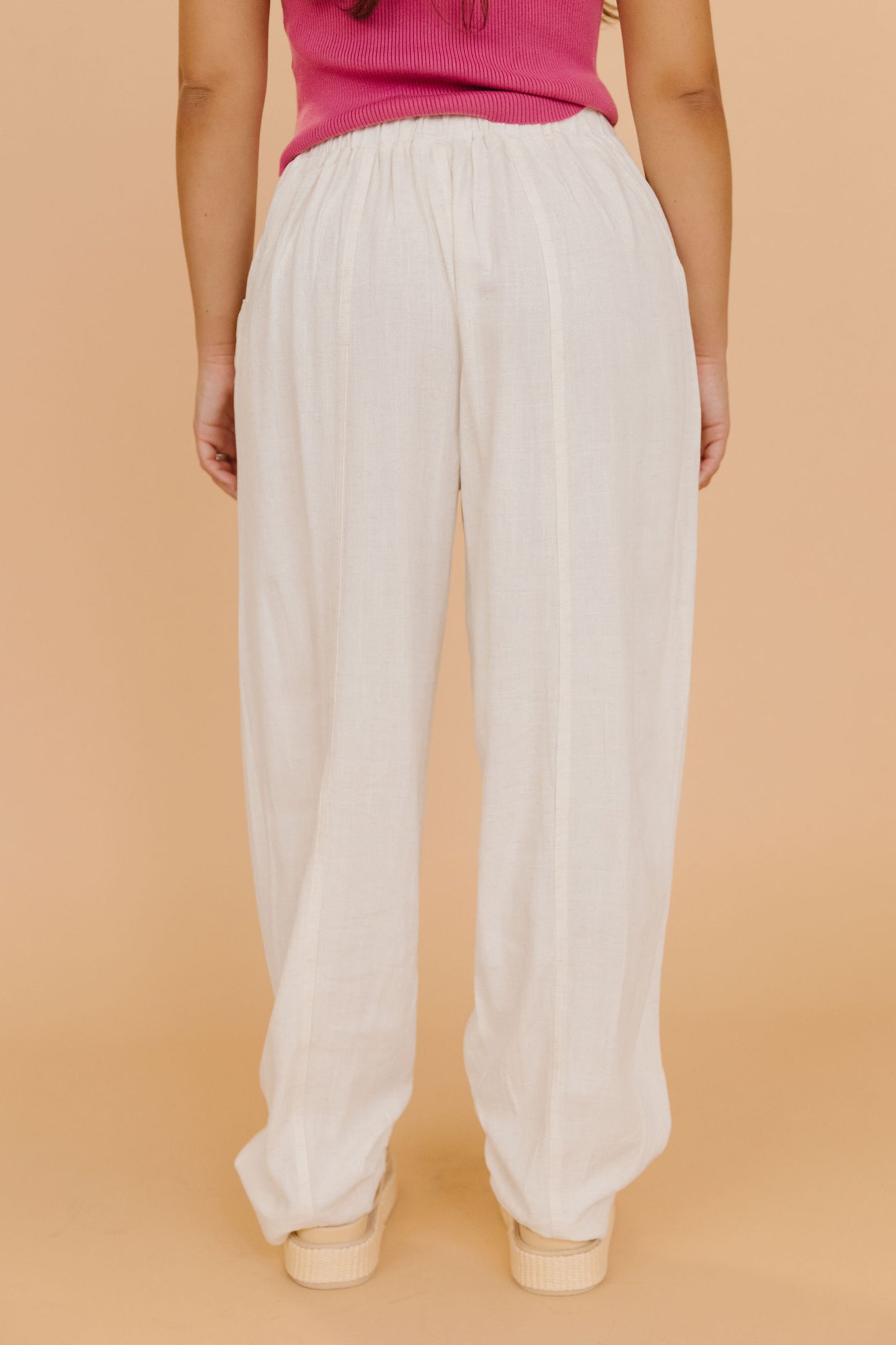 THE TRISTEN BARREL PANTS IN OATMEAL