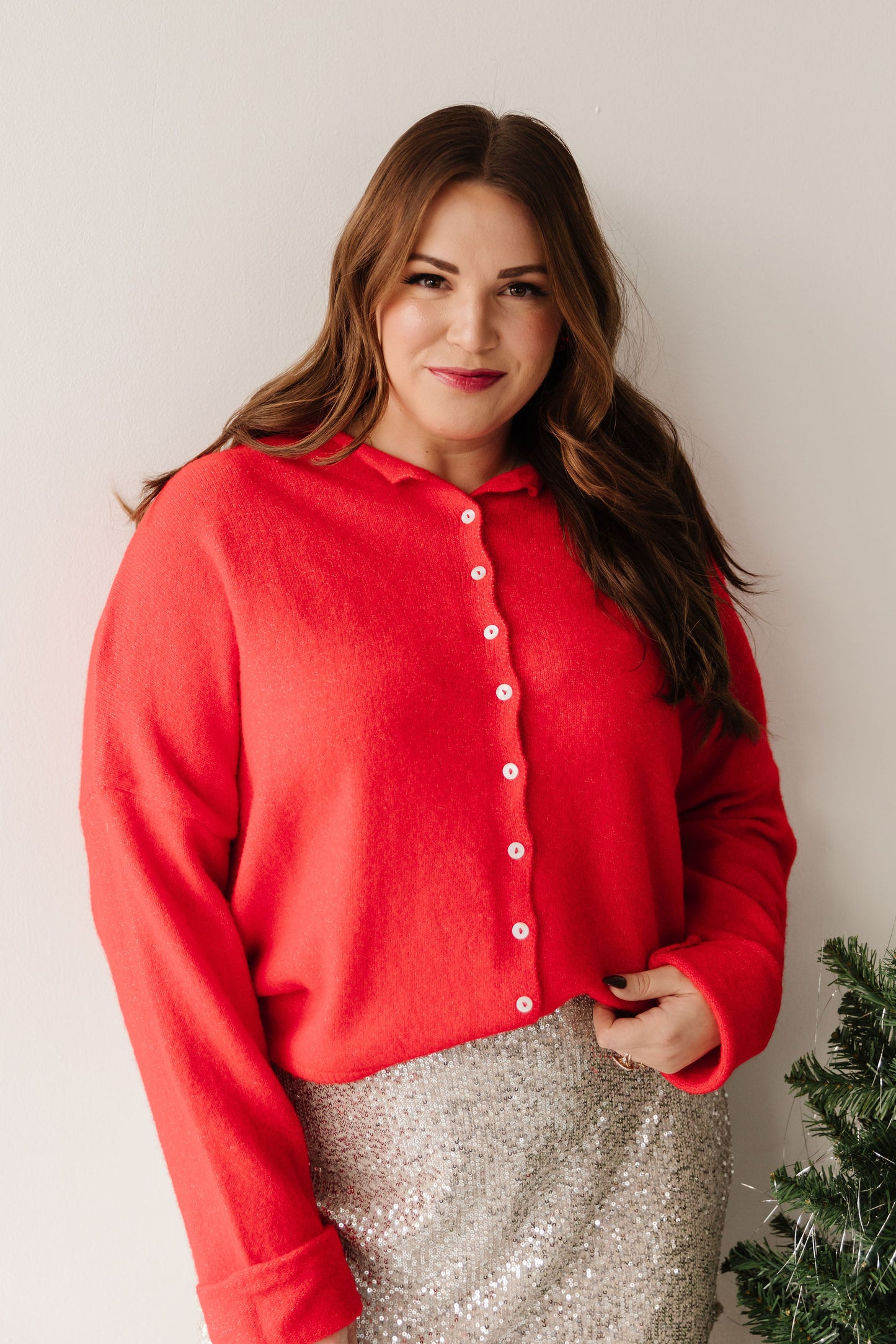 THE CAMPBELL CARDIGAN IN RED