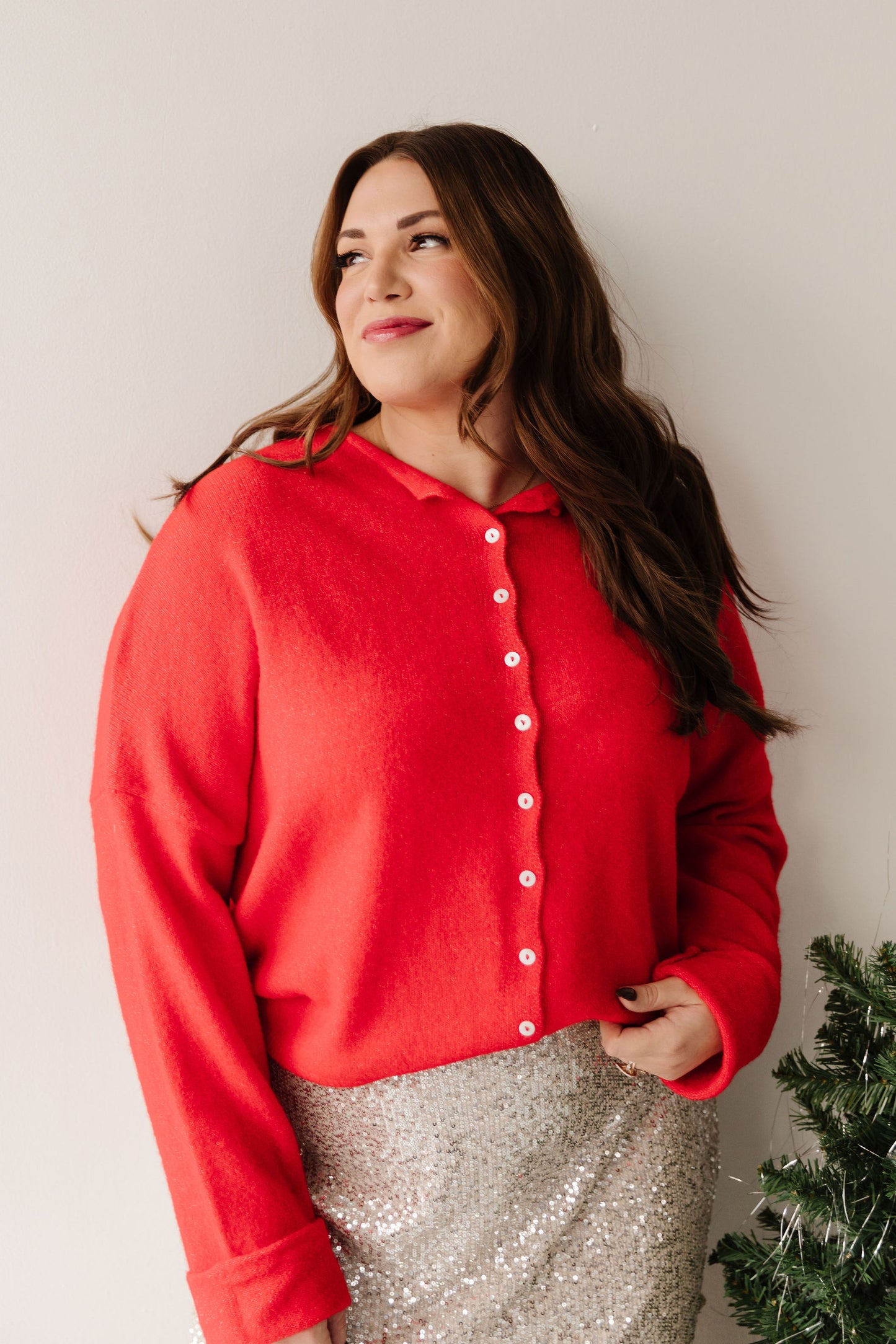 THE CAMPBELL CARDIGAN IN RED
