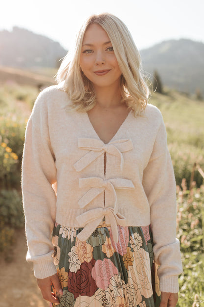 THE CLARA SWEATER IN CREAM