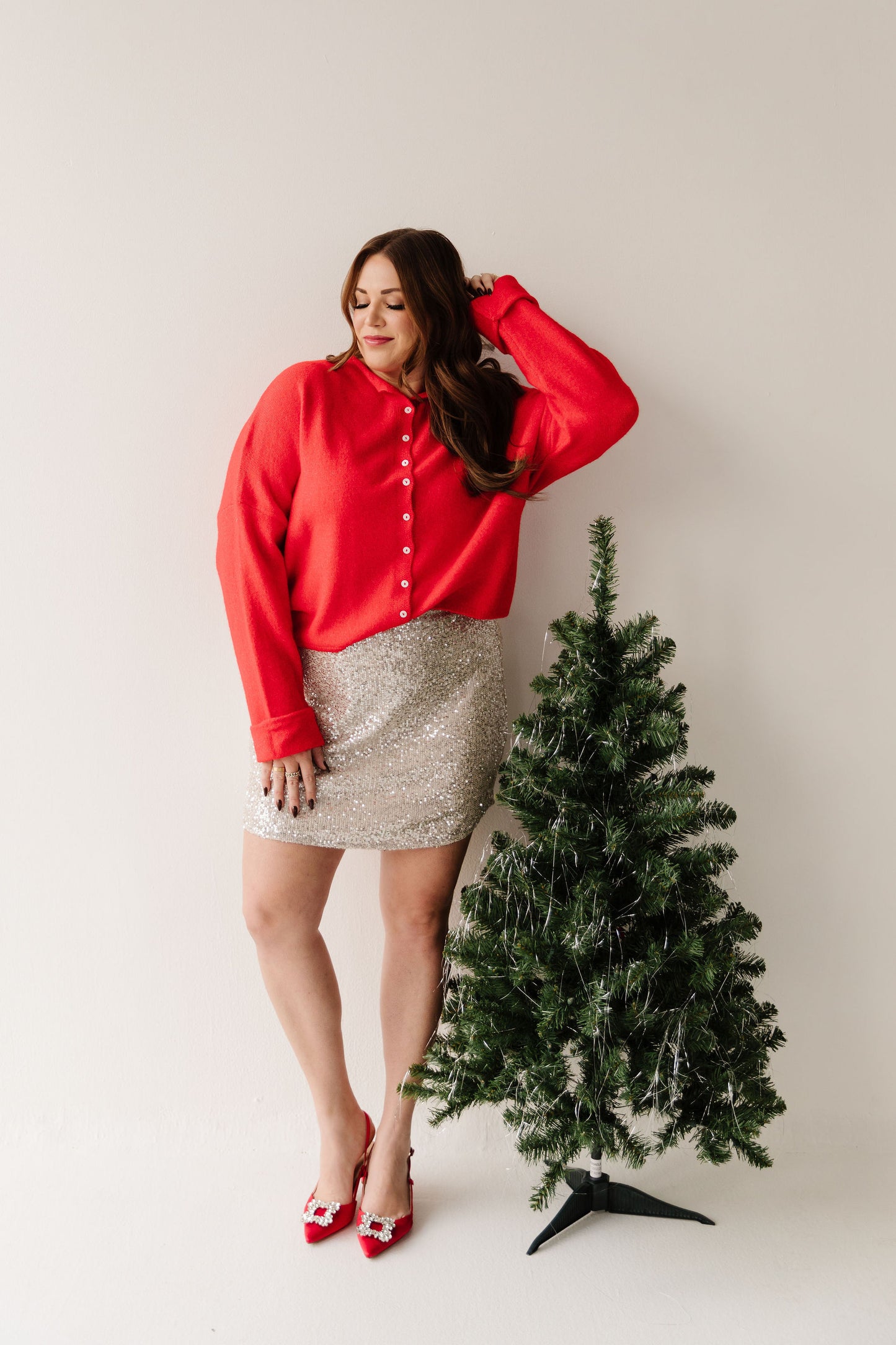 THE CAMPBELL CARDIGAN IN RED