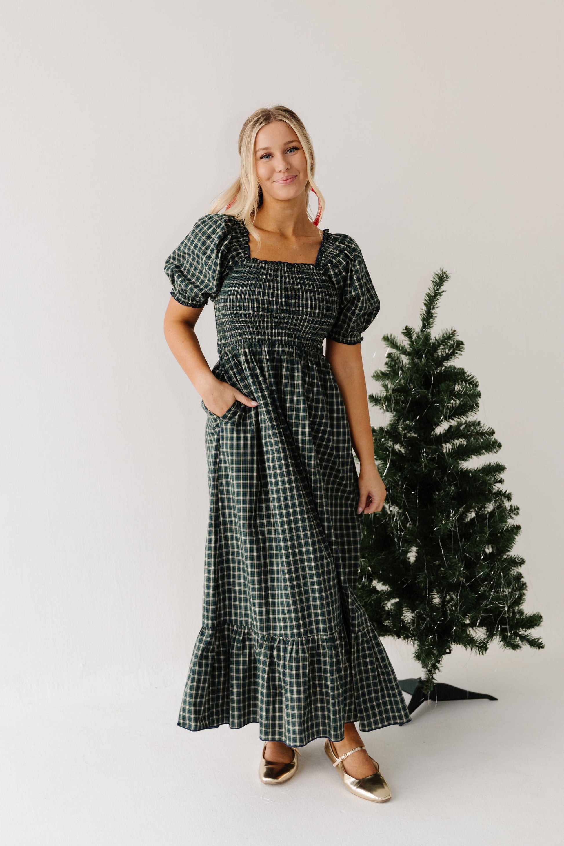 The Darci Marie Dress in Hunter by Pink Desert X-Large The Darci Marie Dress in Hunter by Pink Desert X-Large
