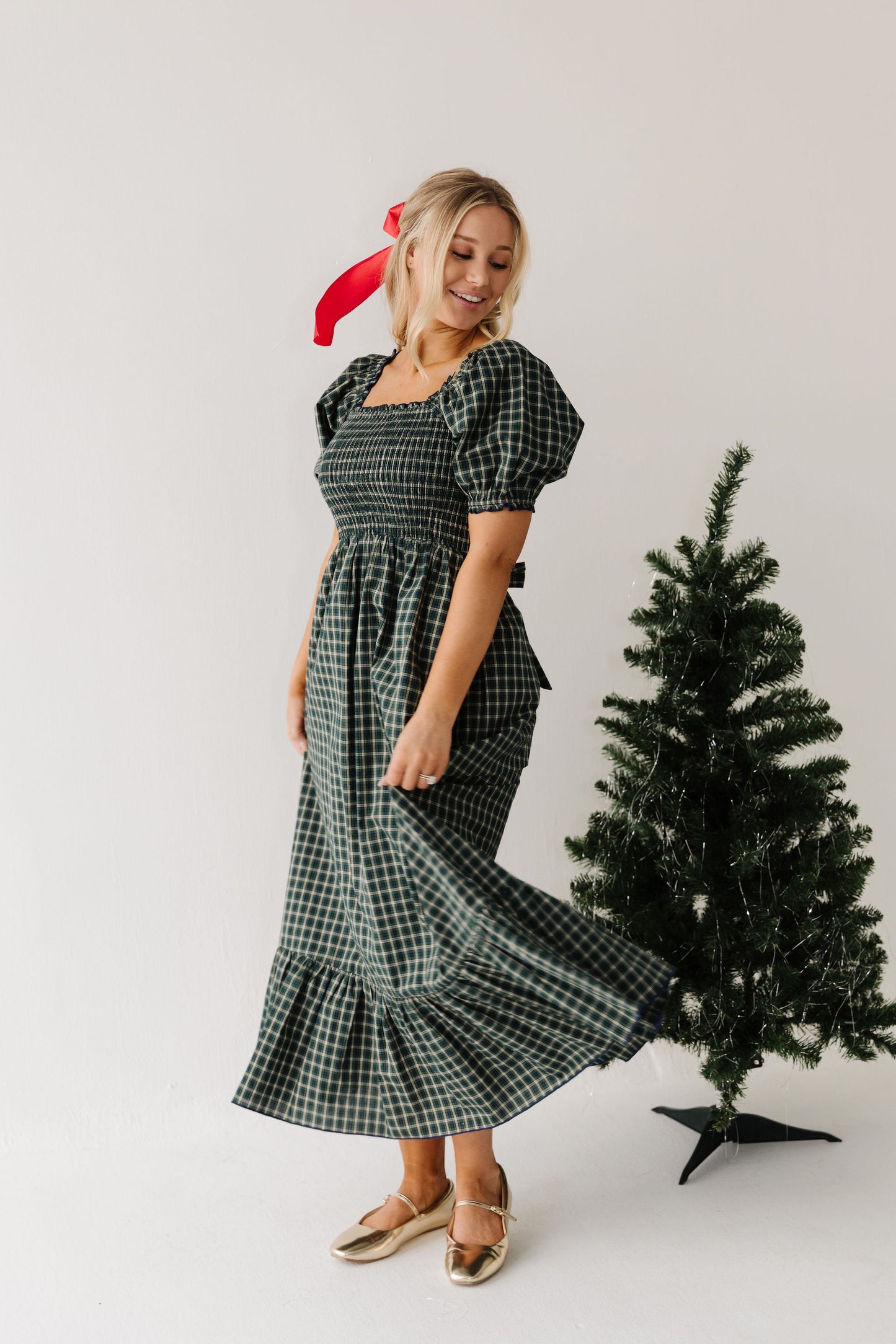 THE DARCI MARIE DRESS IN HUNTER BY PINK DESERT