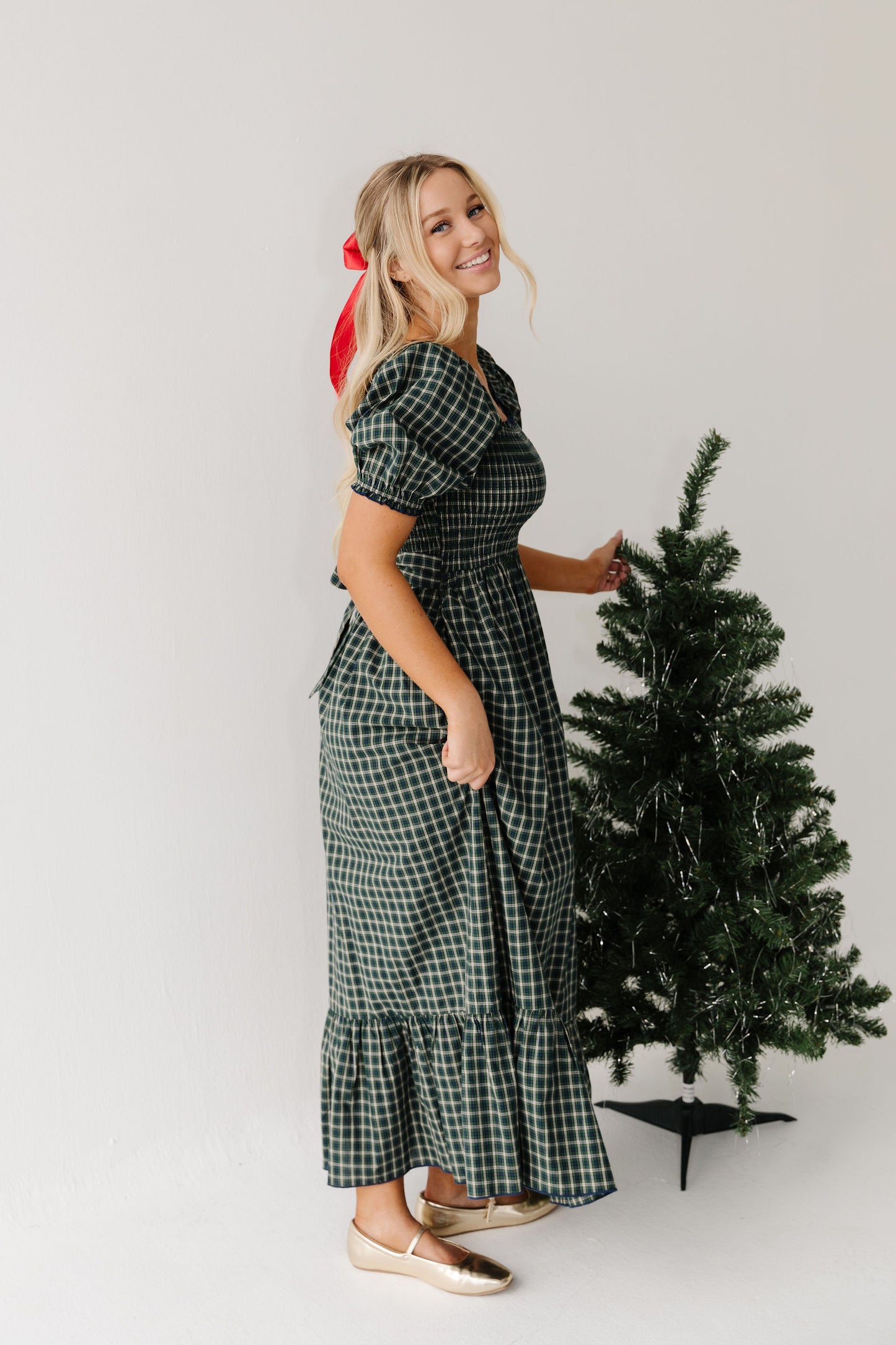 THE DARCI MARIE DRESS IN HUNTER BY PINK DESERT