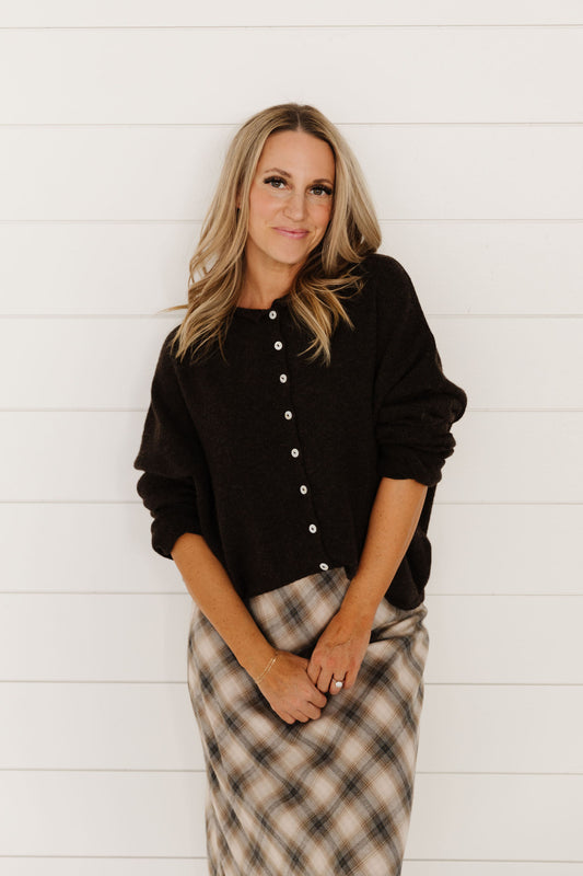 THE JENNY PLAID SKIRT IN NAVY