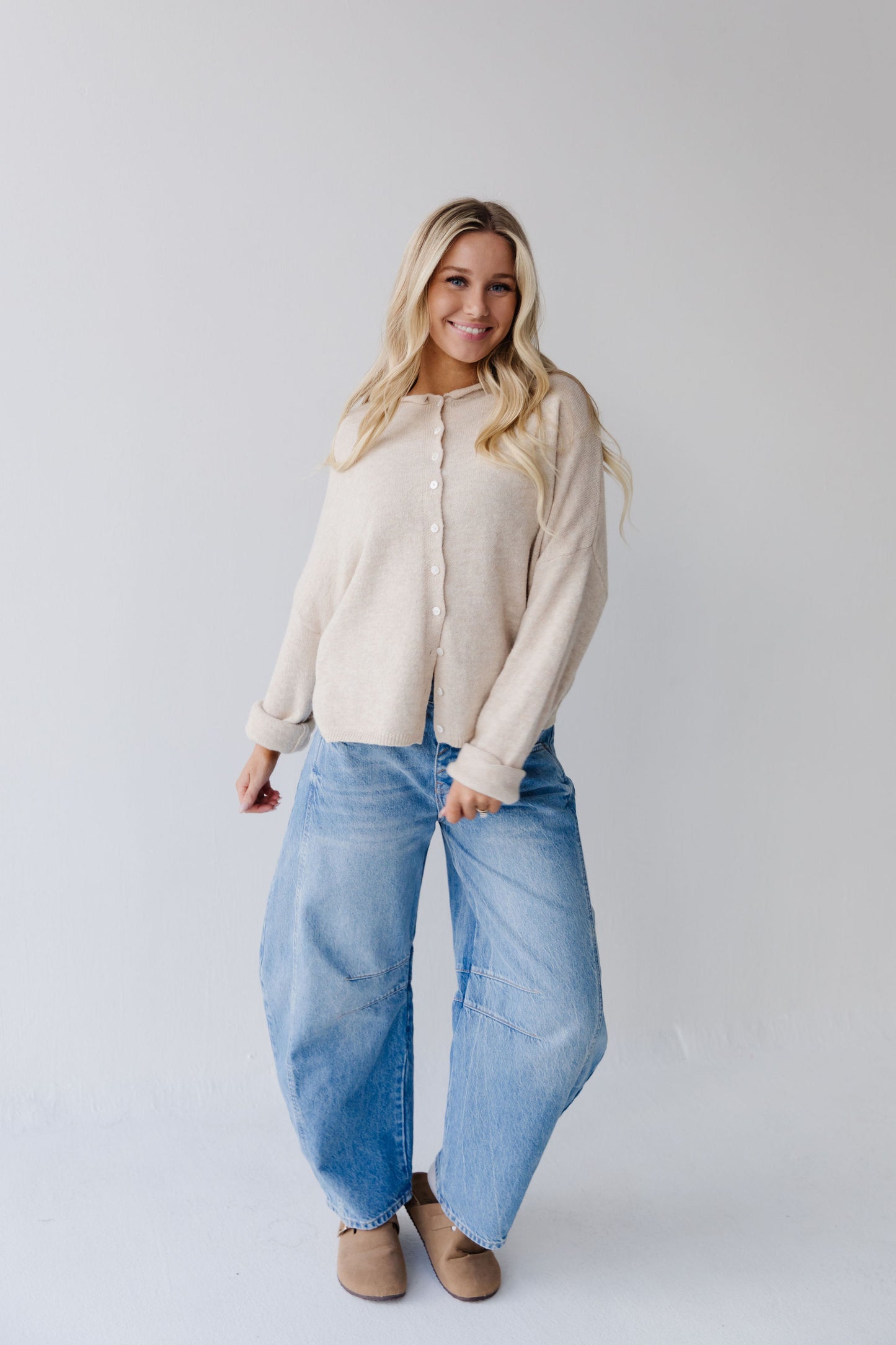 THE CAMPBELL CARDIGAN IN NATURAL