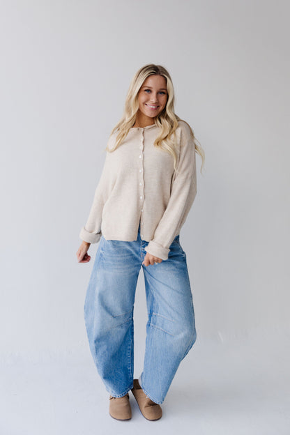 THE CAMPBELL CARDIGAN IN NATURAL