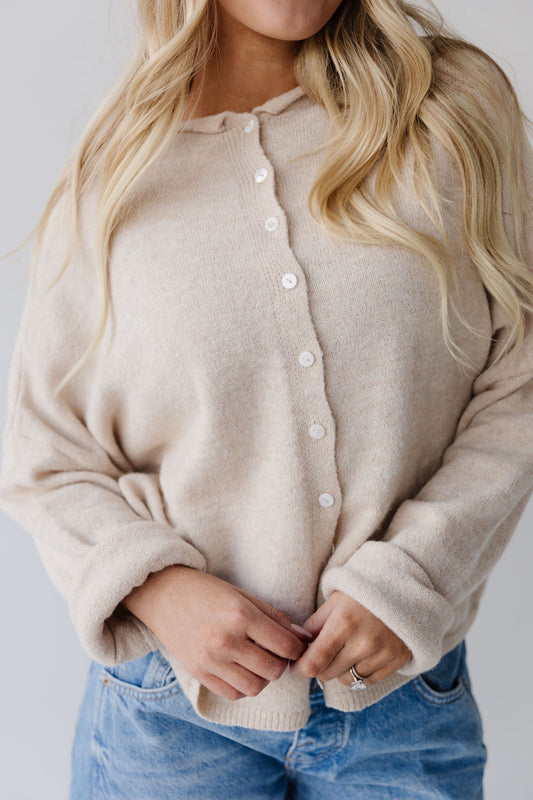 THE CAMPBELL CARDIGAN IN NATURAL