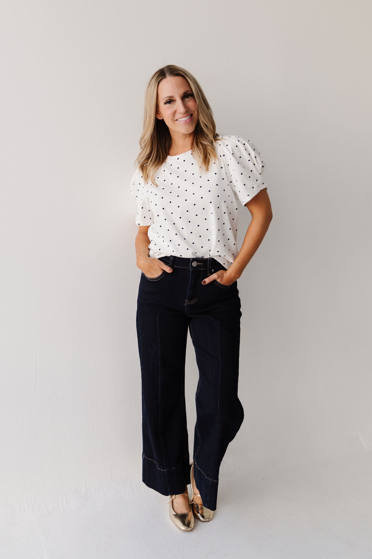 THE AVALYN WIDE LEG SEAM DETAIL JEANS