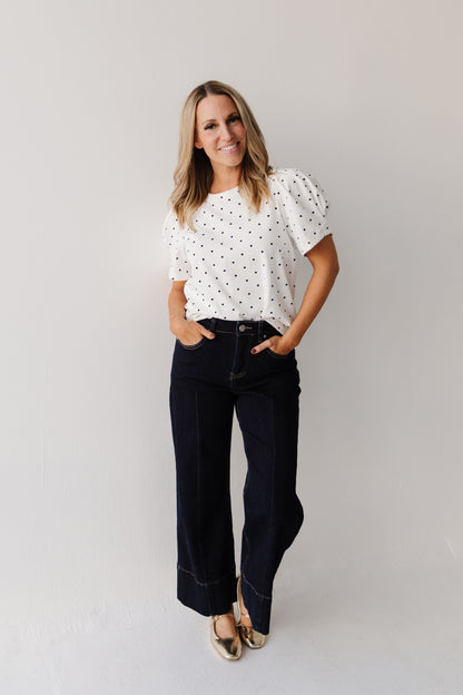 THE AVALYN WIDE LEG SEAM DETAIL JEANS