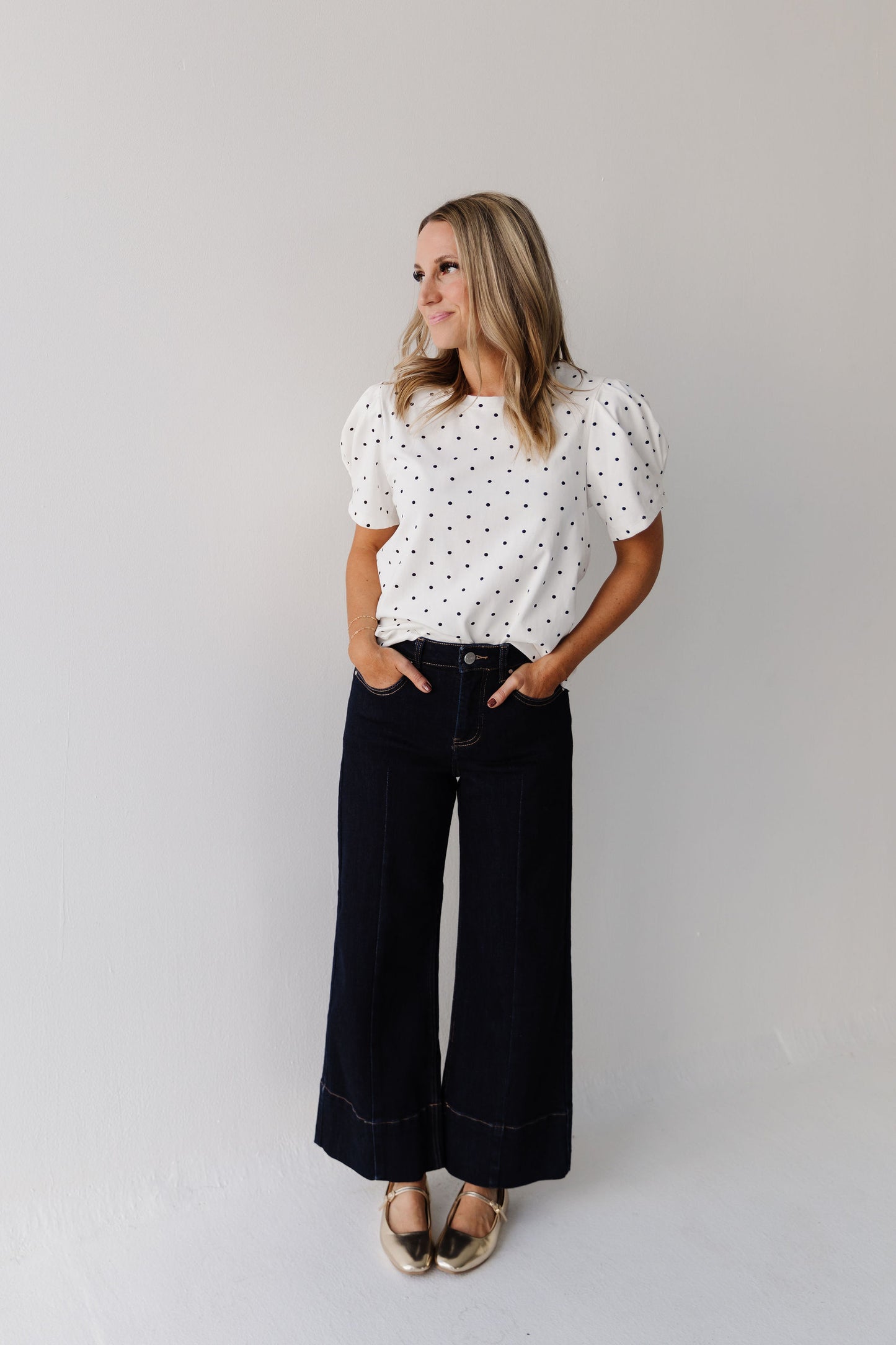 THE AVALYN WIDE LEG SEAM DETAIL JEANS