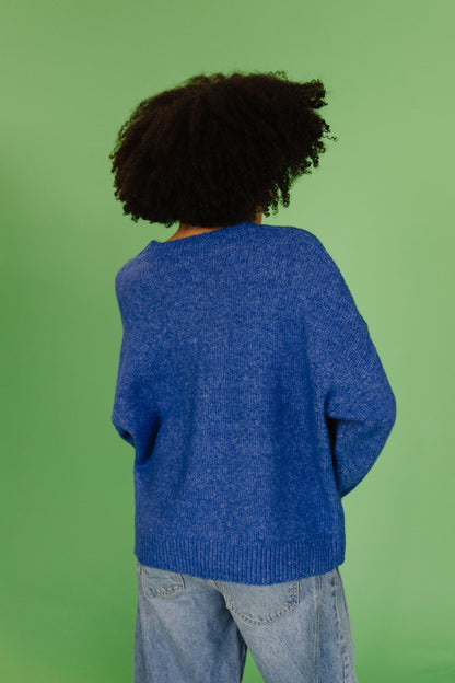 THE LOUIE DUCK SWEATER IN ROYAL BLUE