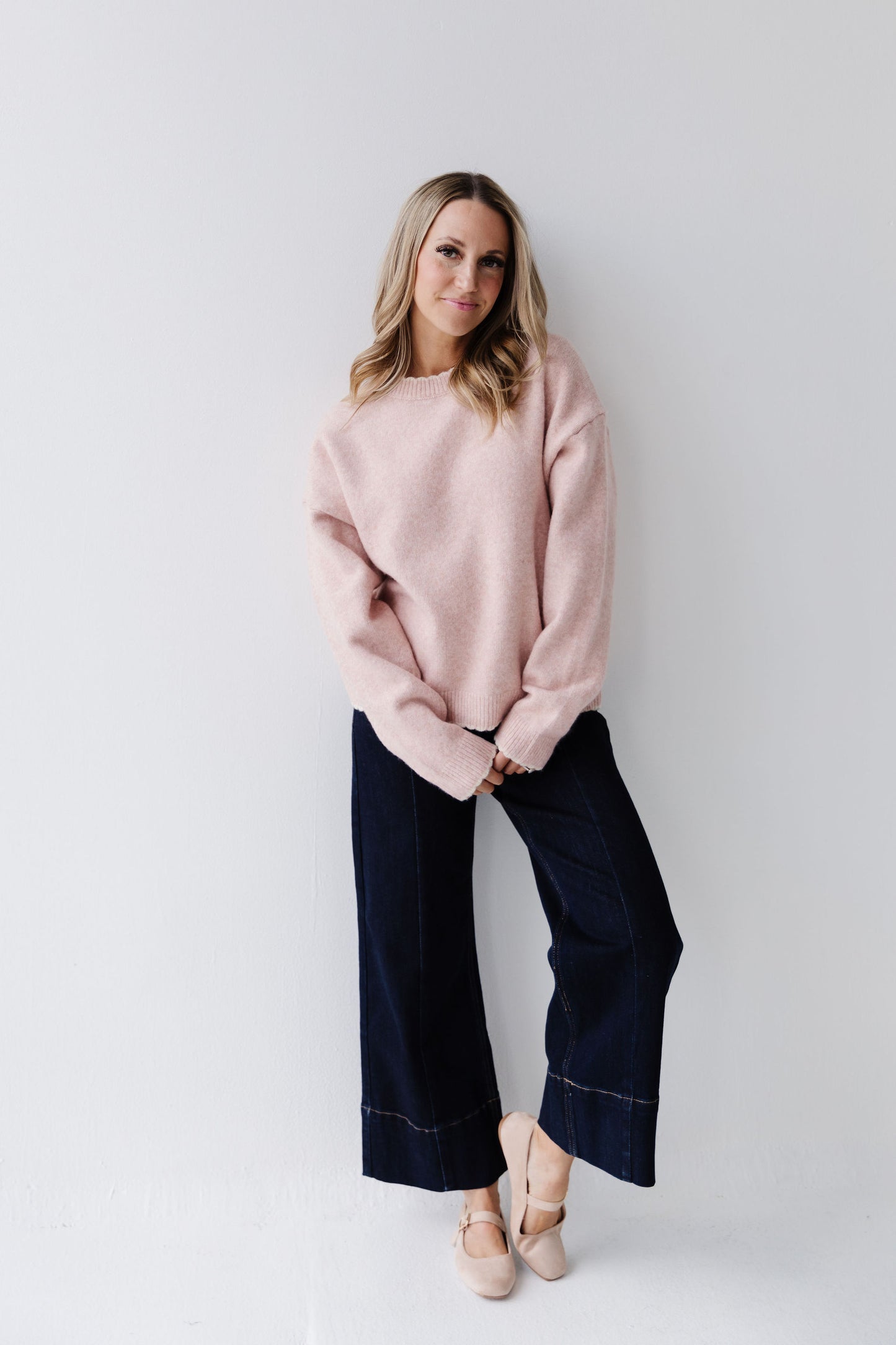 THE AVALYN WIDE LEG SEAM DETAIL JEANS