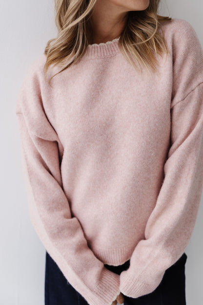THE MINDY SOFT SWEATER IN DUSTY PINK