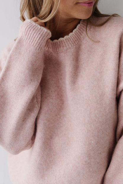 THE MINDY SOFT SWEATER IN DUSTY PINK