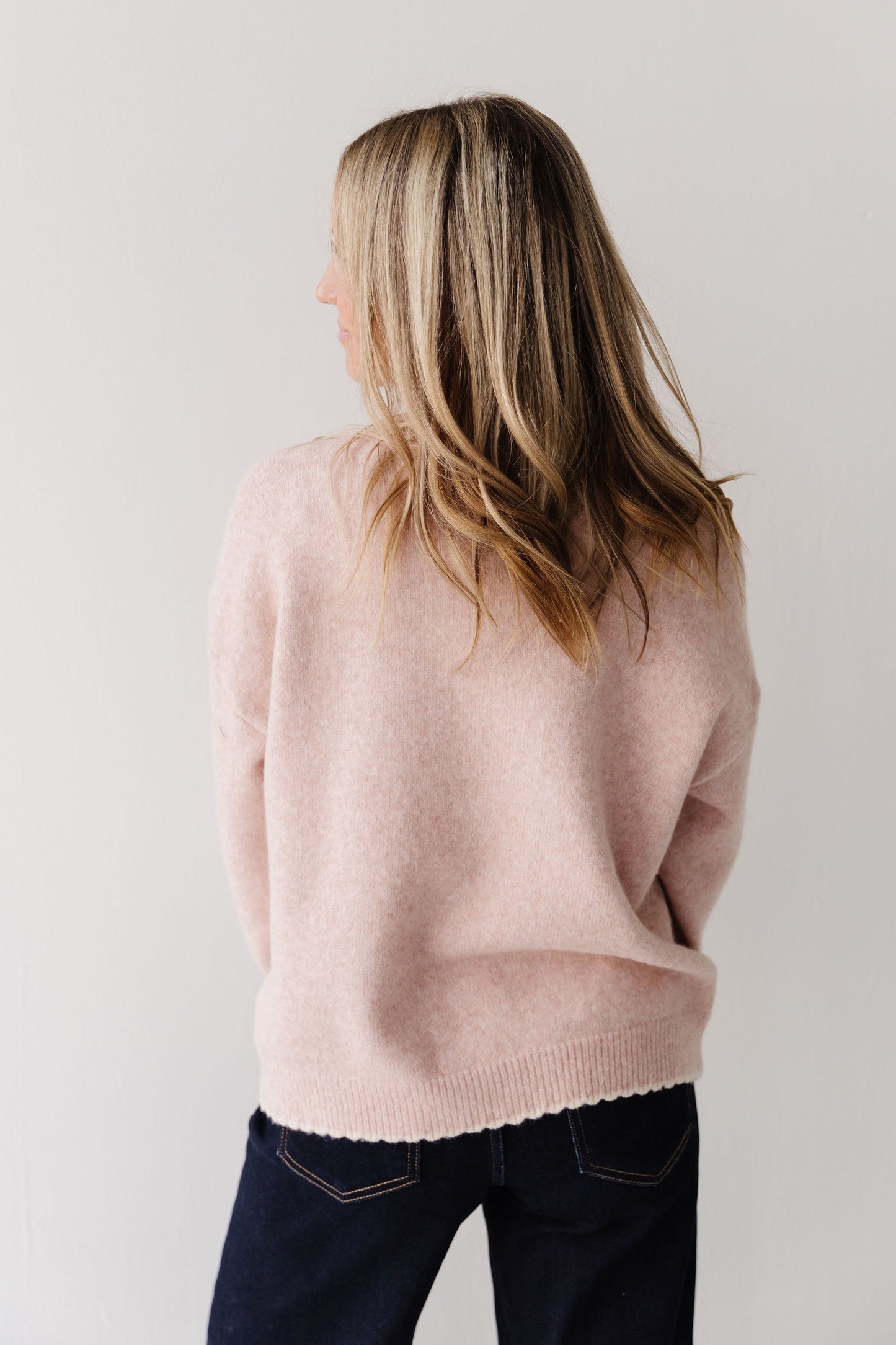 THE MINDY SOFT SWEATER IN DUSTY PINK
