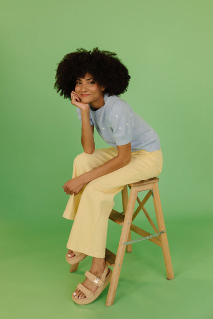 JBD WIDE LEG JEANS IN SUNSHINE