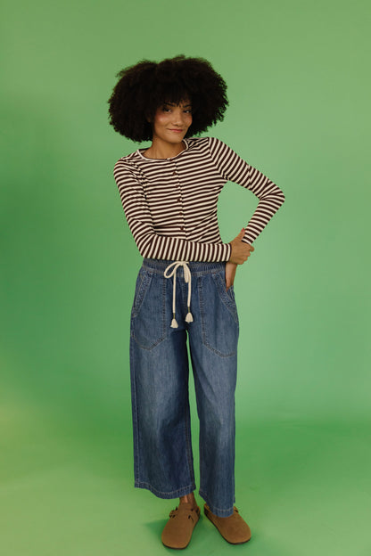 FREE PEOPLE EASY PEASY PULL ON JEANS IN NO PROBLEM