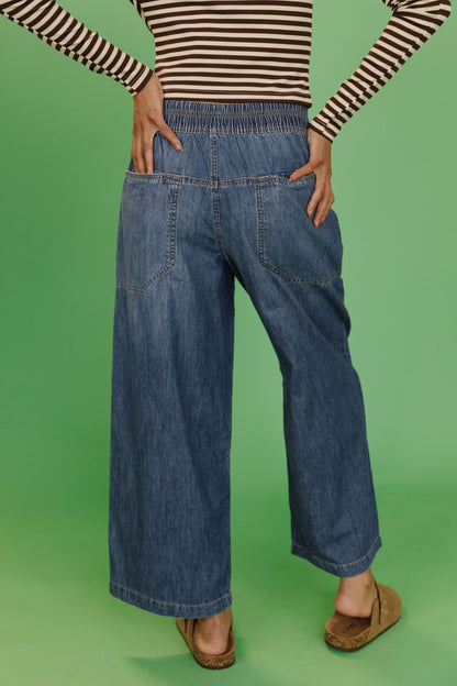 FREE PEOPLE EASY PEASY PULL ON JEANS IN NO PROBLEM