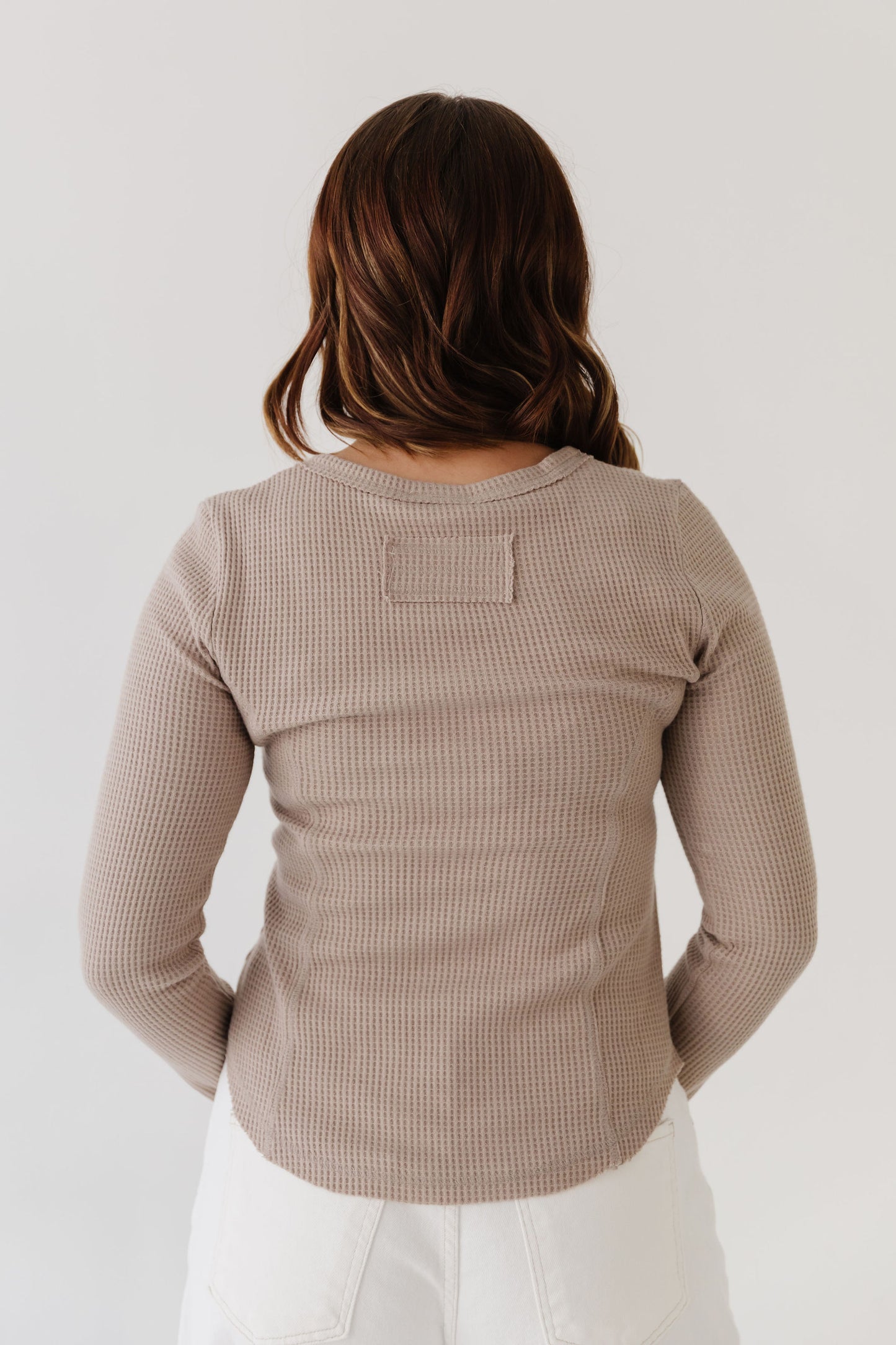 THE BIANCA BUTTON DOWN KNIT TOP IN MOCHA