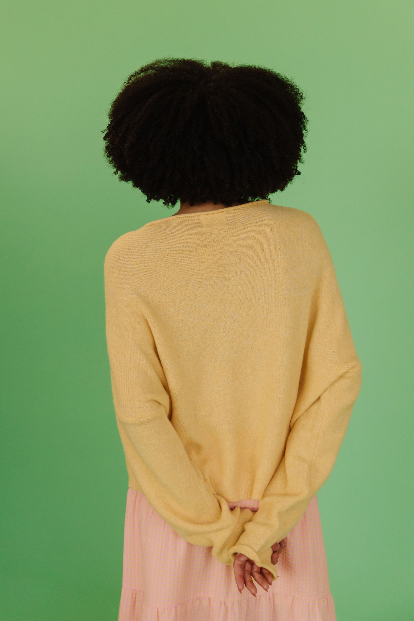 THE CAMPBELL CARDIGAN IN BUTTERCREAM YELLOW