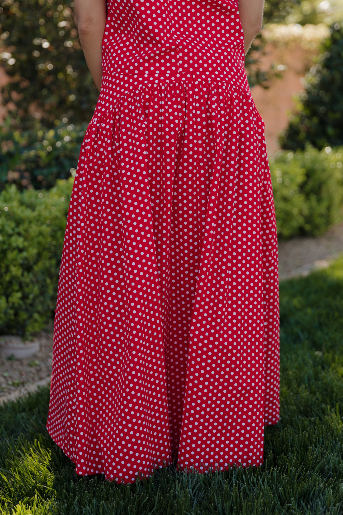 THE MAKAYLA POLKA DOT SKIRT IN RED