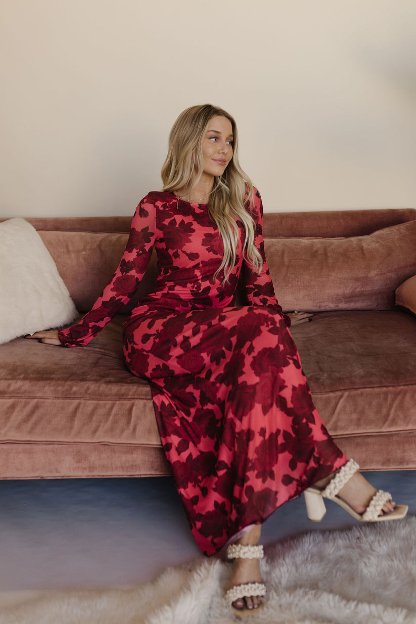 ROSALINA PUFF SLEEVE MAXI DRESS