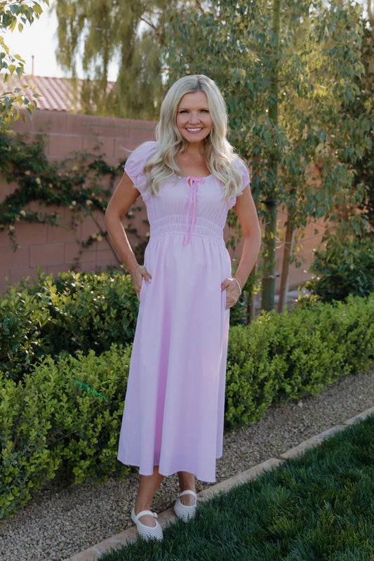 THE NELLIE GINGHAM DRESS IN PINK