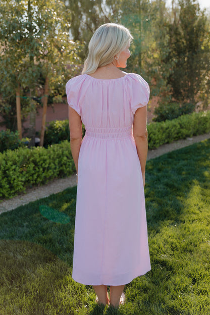 THE NELLIE GINGHAM DRESS IN PINK