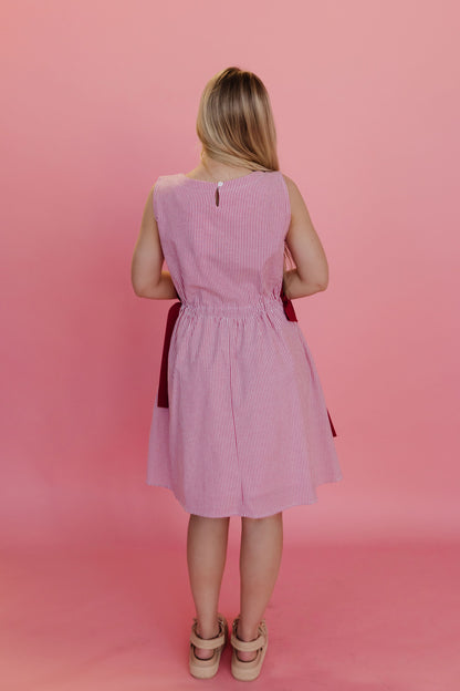 THE NANTUCKET DRESS IN RED STRIPE