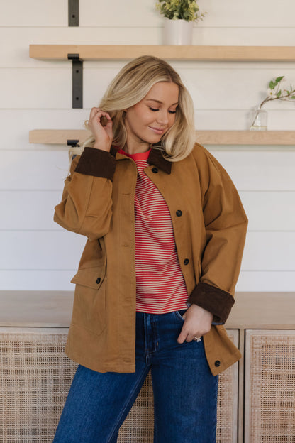 THE KOVEN BARN JACKET IN BROWN