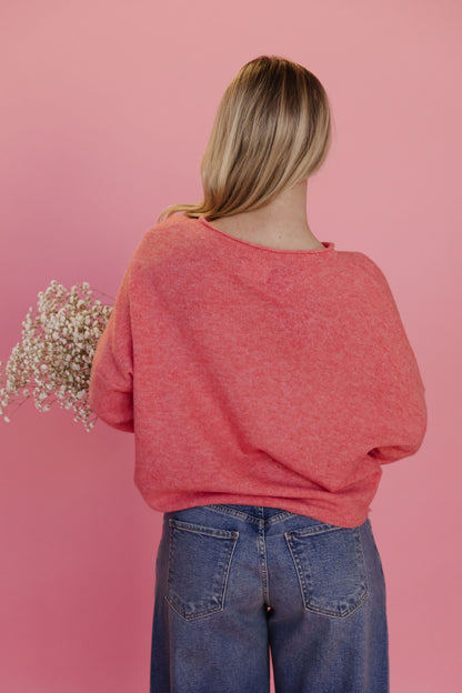 THE CAMPBELL CARDIGAN IN PEACH