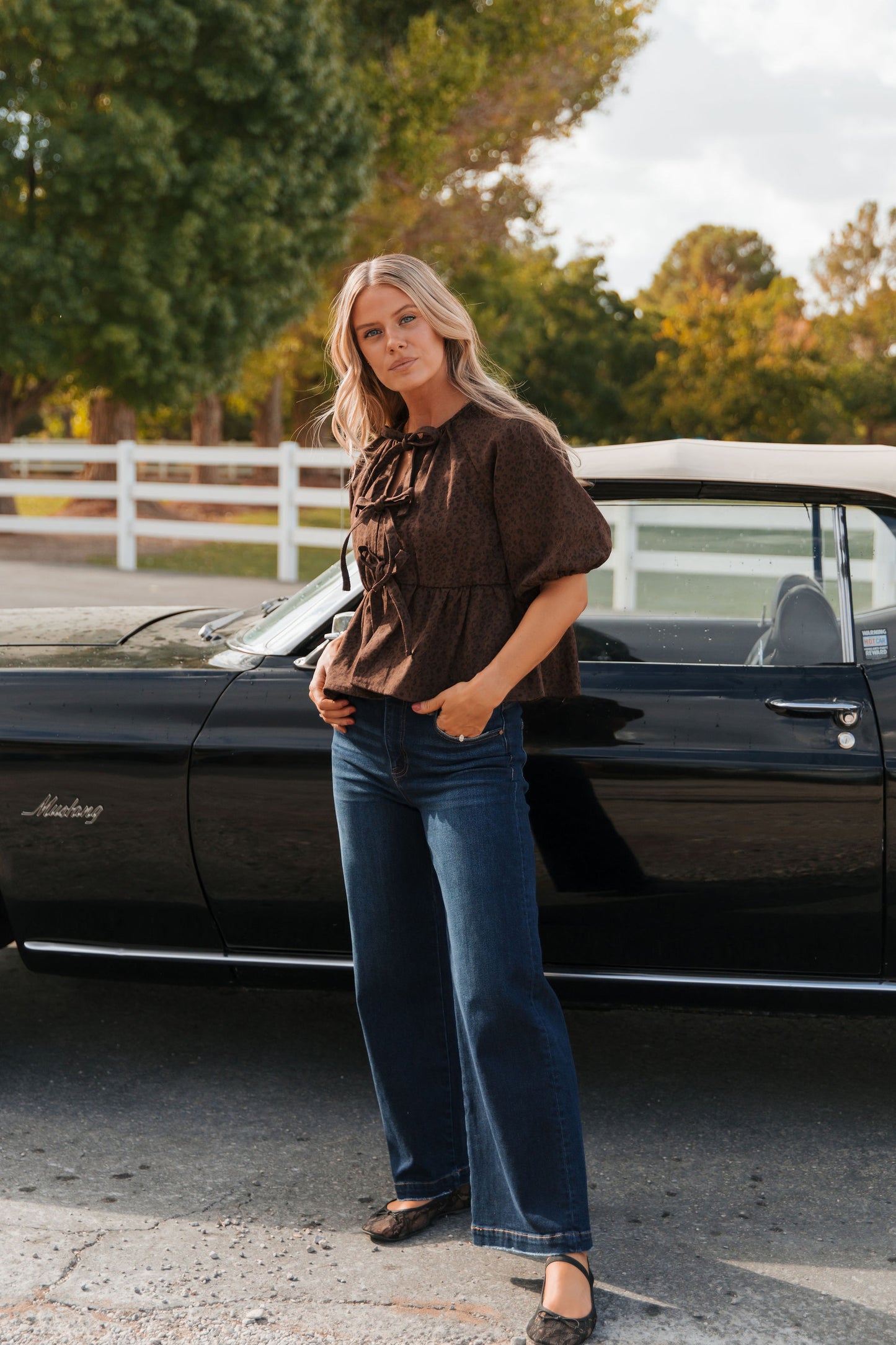 THE BECCA WIDE LEG JEANS IN DARK WASH